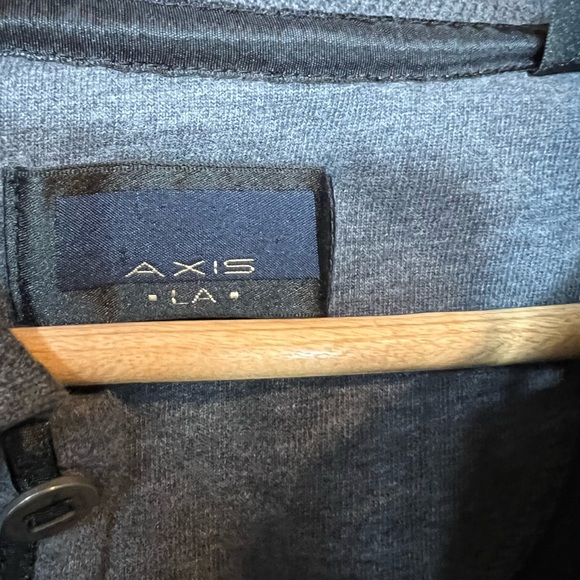 Men’s Gray Axis LA 3-button long sleeve Polo shirt, size M/M - Picture 8 of 9